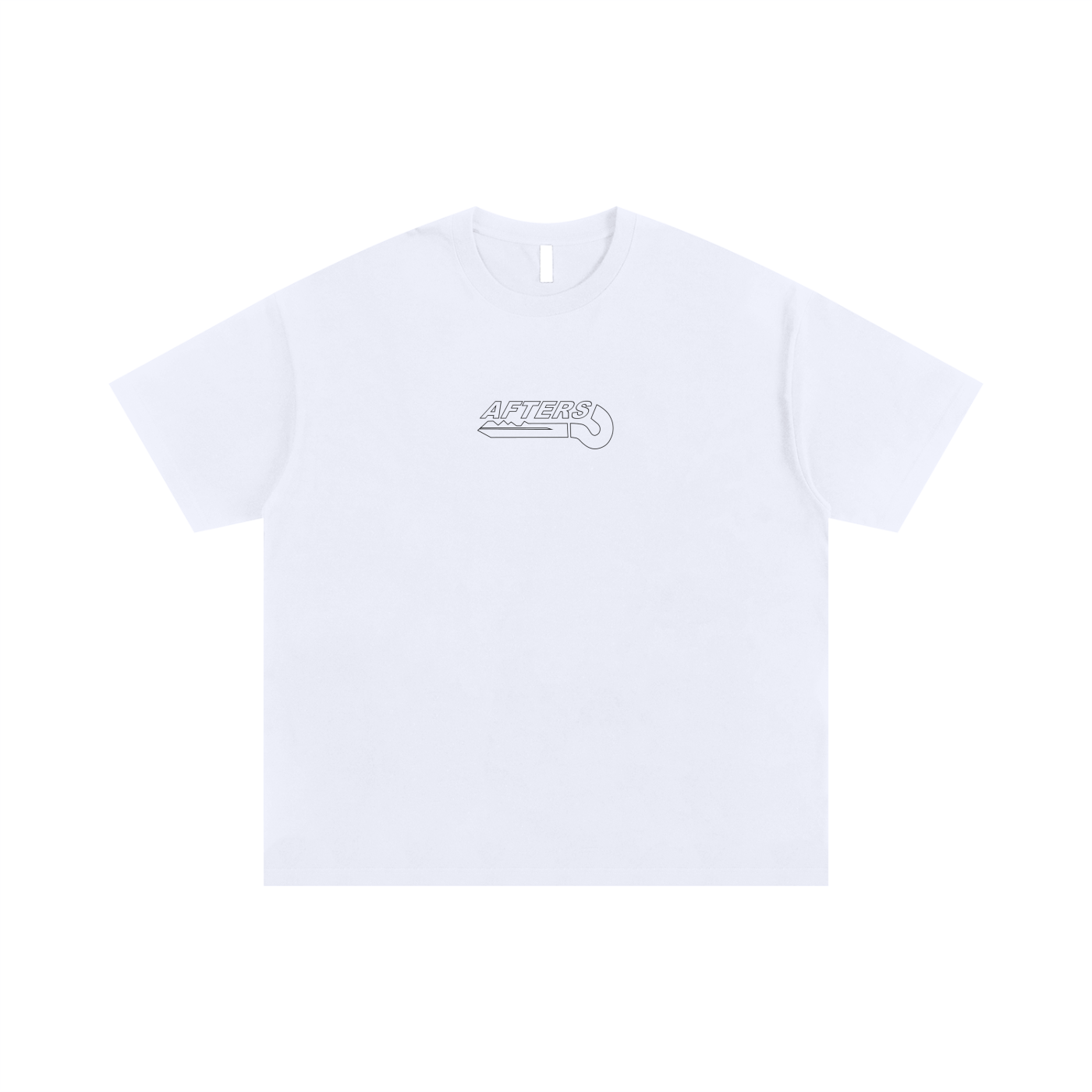 AFTERS TEE OVERSIZED WHITE